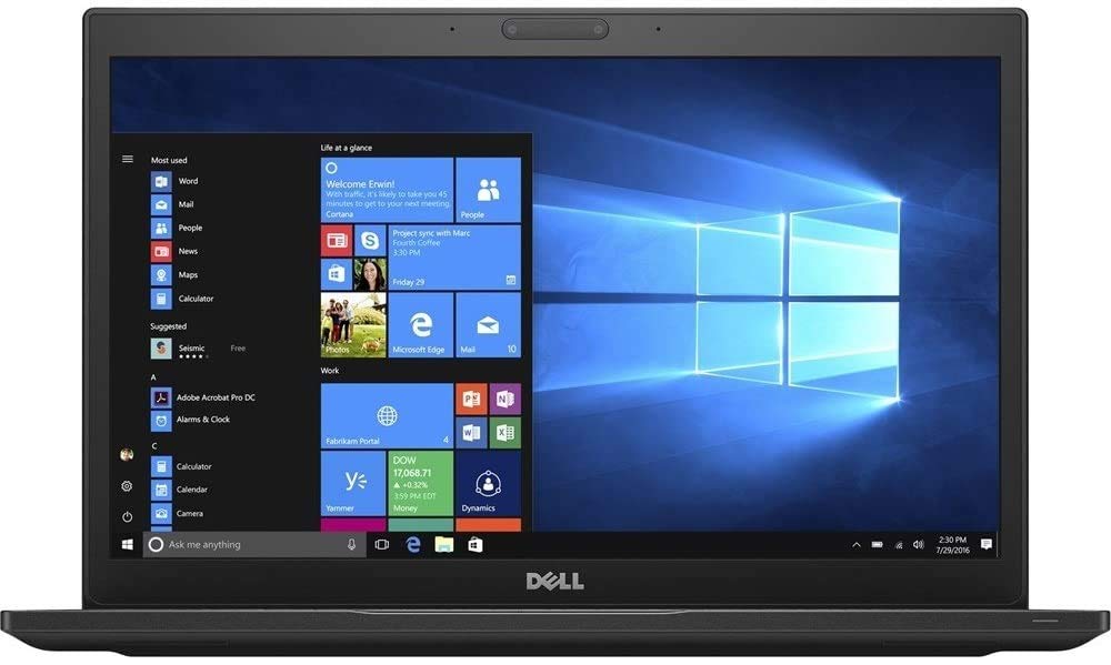 Dell Latitude 5480 Intel Core i5 6th Gen 14" HD Display Laptop Windows 10 with MS Office 2016 (Refurbished)