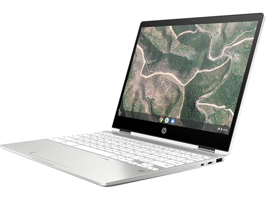 HP Chromebook X360 with ChromeOS, Intel Celeron, 12" HD thin and light touchscreen convertible Laptop