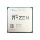 AMD Ryzen 5 Pro 2400G processor on a white background