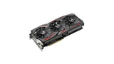 Graphics card with three fans on a white background