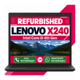 Lenovo Thinkpad X240 Intel Core i5 4th Gen 12.5 inch HD Display Windows 11 with MS Office 2021 with a 3 month warranty (Refurbished)