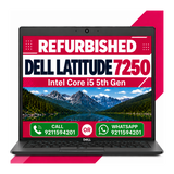 Dell Latitude 7250 Intel Core i5 5th Gen 12.5" HD Display Laptop Windows 10 with MS Office 2021 (Refurbished)