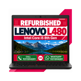 Lenovo ThinkPad L480 i5 8th gen 14" HD Display Laptop with Windows 11 and MS Office (Refurbished)