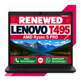 Lenovo Thinkpad T495 AMD Ryzen 5 PRO 14" HD Display Gaming Laptop Windows 11 With MS Office 2021 (Renewed)