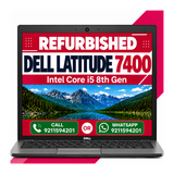 Dell Latitude 7400 Intel Core i5 8th Gen 14" FHD Display Laptop Windows 11 With MS Office 2016 (Refurbished)