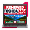 Toshiba Portege Dynabook X40-J Intel Core i7 11th gen, 14 Inch FHD Display with Windows 11 Pro & Ms Office 2024 (Renewed)