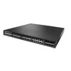 Cisco Catalyst 3650 series managed switch with 48 Ethernet ports and 2 SFP slots, in black color.