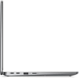 Side view of a laptop with ports on a white background
