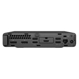 Black electronic device with multiple ports on a white background