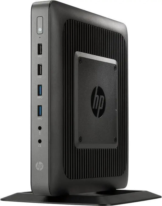 HP desktop computer tower on a white background