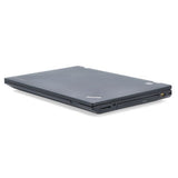 Black ThinkPad laptop on a white background