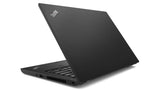 Black ThinkPad laptop on a white background