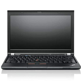 Black ThinkPad laptop on a white background