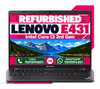 Lenovo ThinkPad Edge E431 Intel Core I3 3rd Gen, 14 Inch HD Display With Windows 10 Pro and MS Office 2016 ( Refurbished)