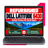 Dell Latitude 6430 intel Core i5 3rd Gen 14"HD Display Windows 10 with ms office 2021 (Refurbished)