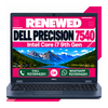 Dell Precision 7540 i7 9th Gen 15.6" Inch FHD Display Laptop With Windows 11 and Ms Office 2021 (Renewed)