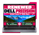 Dell Precision 3551 Intel Core i7 10th-10750H Gen | 15.6 Inch FHD, 4GB Nvidia Graphics with Windows 11 & Ms Office 2021 (Renewed)