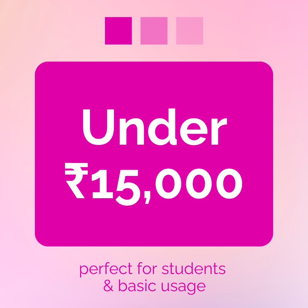 image showing 'under 15,000', price of refurbished laptops
