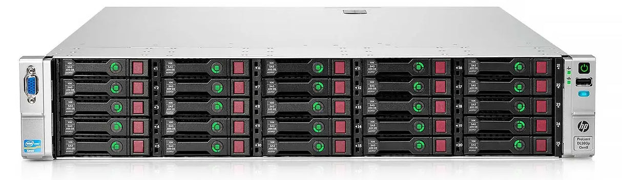 HP Proliant DL 380p G8 2U Rack Server 24 SFF | 16 Cores | 64GB RAM | 3.6 TB | Refurbished