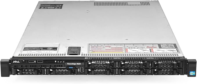 Dell PowerEdge R620 1U Rack Mount Server | 20 cores | 64 GB RAM | 2.7 TB | Refurbished