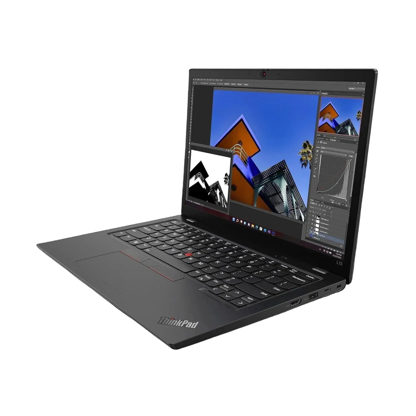 Lenovo ThinkPad L13 i5 11th Gen 13.3" FHD Touchscreen Laptop with Windows 11 and MS Office 2021 (Renewed Grade A )