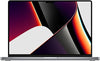 Apple 2021 MacBook Pro A2485 with a 16.2-inch display, M1 Pro chip, shown in silver color with the screen on.