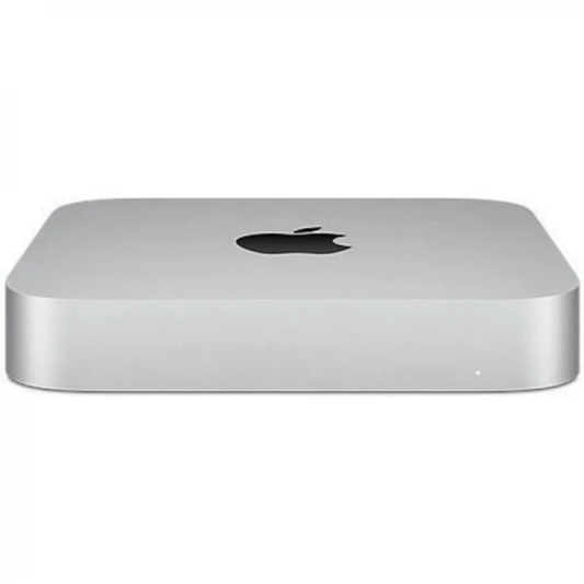 Silver Apple device on a white background