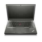 Black ThinkPad laptop on a white background