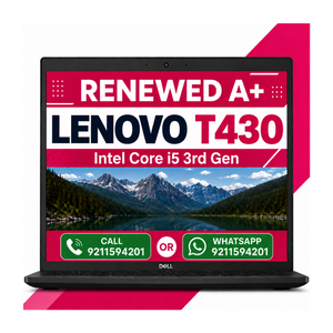 Lenovo Thinkpad T430 Intel Core i5 3rd Gen 14 Inch HD Screen Display Laptop Windows 11 With Ms Office 2021 (Refurbished)