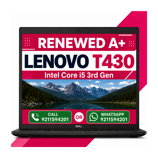 Lenovo Thinkpad T430 Intel Core i5 3rd Gen 14 Inch HD Screen Display Laptop Windows 11 With Ms Office 2021 (Refurbished)