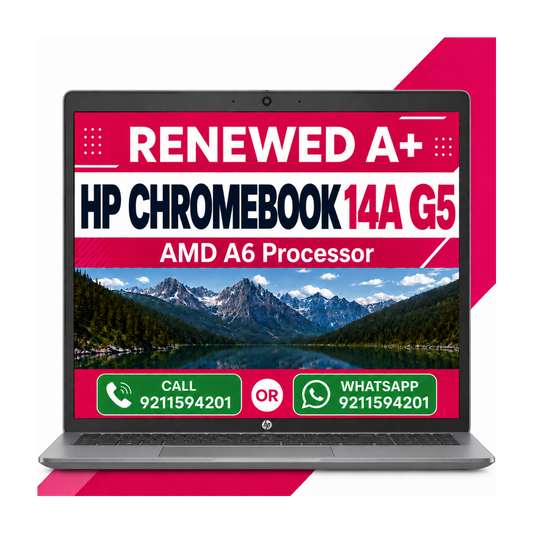 HP Touchscreen Chromebook Enterprise 14A G5 AMD A6 |8GB/64GB - 14 inch FHD ChromeOS with 6 Months Warranty (Refurbished)