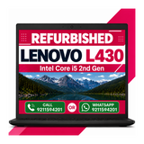 Lenovo ThinkPad L430 Intel core i5 2nd Gen 14" HD Display Laptop with Windows 10 Lite & MS Office 2021 (Refurbished)