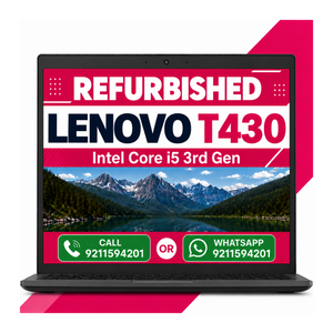 Lenovo Thinkpad T430 Intel Core i5 3rd Gen 14 Inch HD Screen Display Laptop Windows 11 With Ms Office 2021 (Refurbished)
