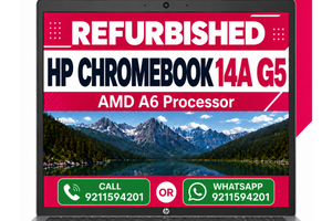 HP Touchscreen Chromebook Enterprise 14A G5 AMD A6 |8GB/64GB - 14 inch FHD ChromeOS with 6 Months Warranty (Refurbished)