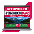 HP Touchscreen Chromebook Enterprise 14A G5 AMD A6 |8GB/64GB - 14 inch FHD ChromeOS with 6 Months Warranty (Refurbished)