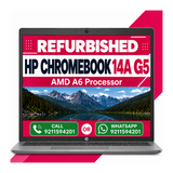 HP Touchscreen Chromebook Enterprise 14A G5 AMD A6 |8GB/64GB - 14 inch FHD ChromeOS with 6 Months Warranty (Refurbished)