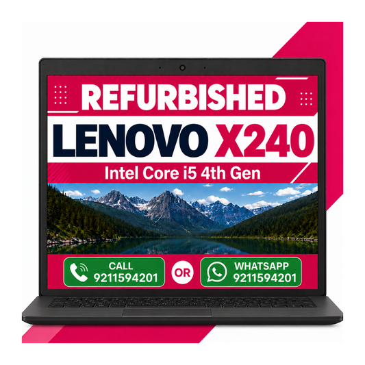Lenovo Thinkpad X240 Intel Core i5 4th Gen 12.5 inch HD Display Windows 11 with MS Office 2021 with a 3 month warranty (Refurbished)