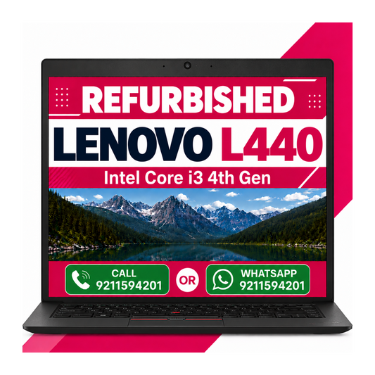 Lenovo ThinkPad L440 Intel Core i3 4th Gen & 14-Inch HD Display with Windows 11 and MS Office 2021 With 6 months warranty (Refurbished)