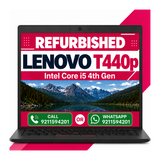 Lenovo ThinkPad T440p Intel Core i5 4th Generation, 14 Inch HD Display with Windows 10 Pro and Ms Office 2021 with 6 Months Standard Warranty (Refurbished)