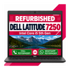 Dell Latitude 7250 Intel Core i5 5th Gen 12.5" HD Display Laptop Windows 10 with MS Office 2021 (Refurbished)