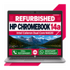 HP Chromebook 14a Intel Celeron Dual Core N4020- 4/64GB with Chrome OS (Refurbished)