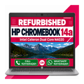 HP Chromebook 14a Intel Celeron Dual Core N4020- 4/64GB with Chrome OS (Refurbished)