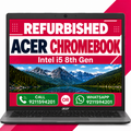 Acer Chromebook Intel i5 8th Gen 13.5" QHD High Resolution Display ChromeOS with 3 Months warranty (Refurbished)