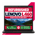 Lenovo ThinkPad L460 i5 6th gen 14" HD Display Laptop with Windows 10 and MS Office 2021 with 6 Months Warranty (Refurbished)