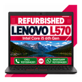 Lenovo ThinkPad L570 Intel Core i5 6th Gen | 15.6 Inch HD Display with Windows 11 & Ms Office 2021 (Refurbished)