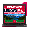 Lenovo Thinkpad L470 i5 7th Gen 14 inches HD Display Laptop with Windows 11 and MS office 2021 (Renewed)