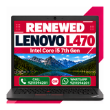 Lenovo Thinkpad L470 i5 7th Gen 14 inches HD Display Laptop with Windows 11 and MS office 2021 (Renewed)