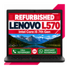 Lenovo ThinkPad L570 Intel Core i5 7th Gen | 15.6 Inch HD Display with Windows 11 & Ms Office 2021 (Refurbished)
