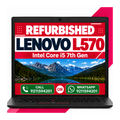 Lenovo ThinkPad L570 Intel Core i5 7th Gen | 15.6 Inch HD Display with Windows 11 & Ms Office 2021 (Refurbished)