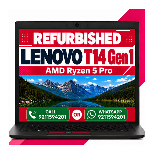 Lenovo ThinkPad T14 Gen 1 | AMD Ryzen 5 Pro 4650U, 14" FHD, Win 11 Pro, MS Office 2021 with 1 Year Warranty (Refurbished)